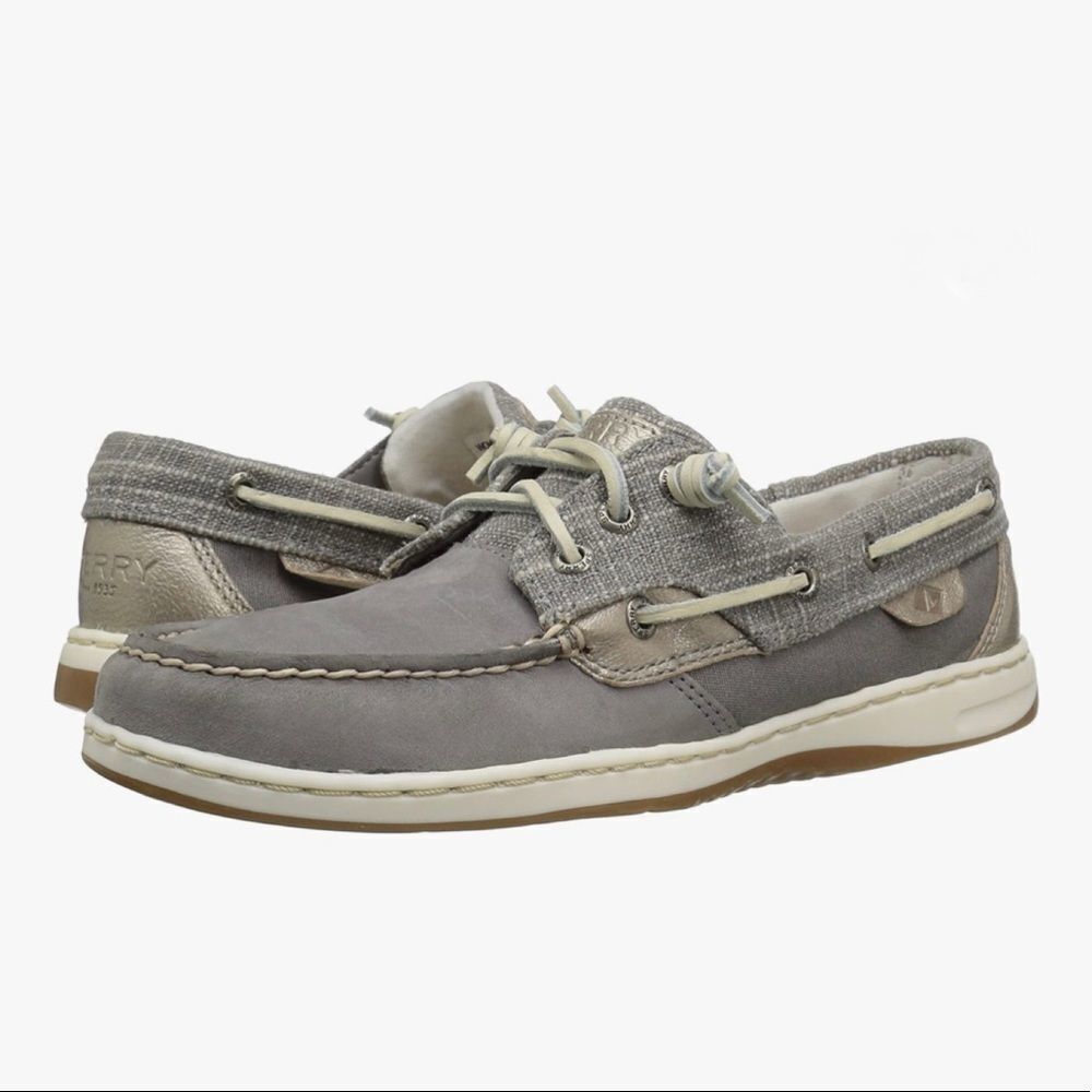 Sperry Top-Sider Ivyfish Sparkle Grey Boat Shoes